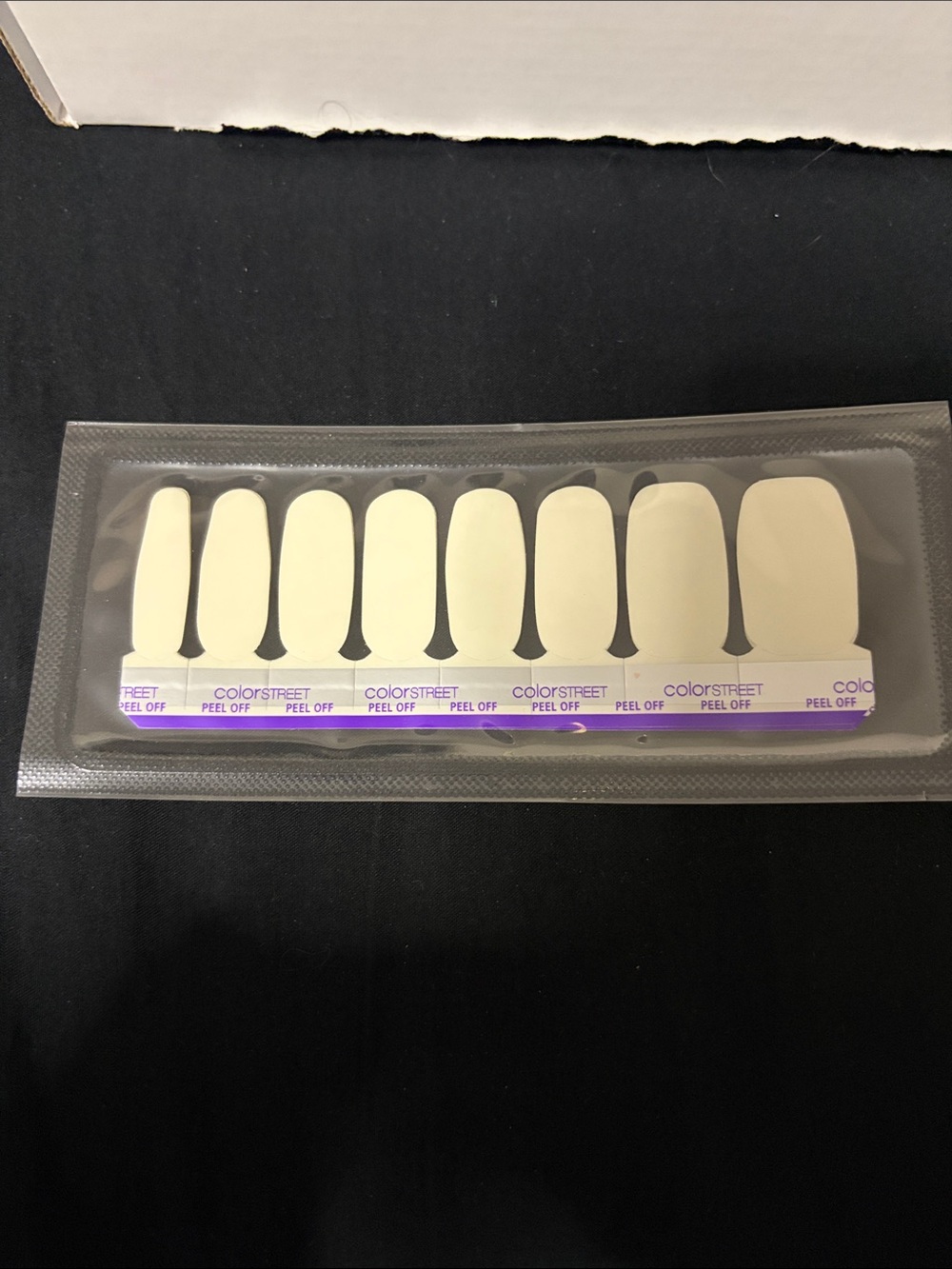 🔥 $3 add on. Color Street Peel Off Nail Strips - Clear as Day